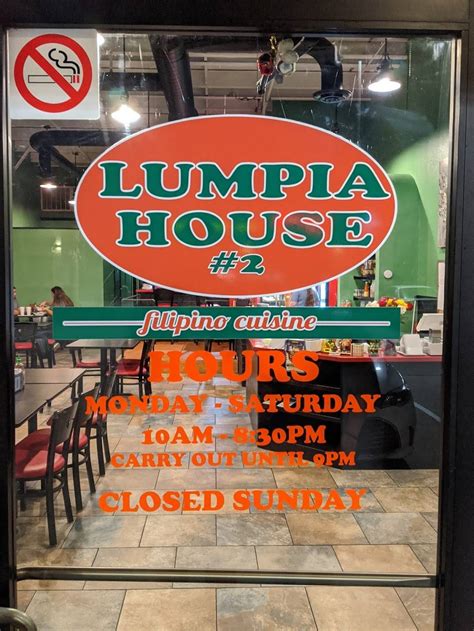 Lumpia house - The service at Lumpia House #2 was also excellent. The staff was friendly and attentive, and they made sure that my order was correct. I ordered my food to go but the place was very clean and inviting. I would definitely recommend Lumpia House #2 to anyone looking for authentic Filipino cuisine. 